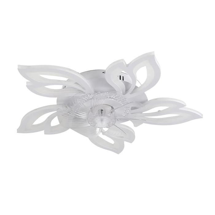 Ventilateur plafonnier avec lumière 64x13cm - ATELIX - 3 modes déclairage ventilateur lumière plafond ventilateur intelligent rét - Atelix