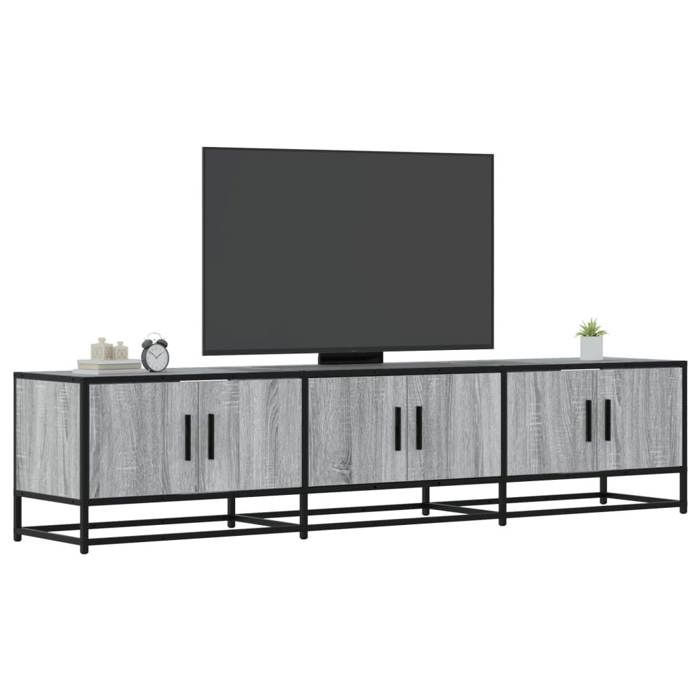 Gris Cabinet TV - Meuble TV pour Télévision - 1 PC - Montage facile - sonoma gris 180x35x41cm - Bois dingénierie30994491596