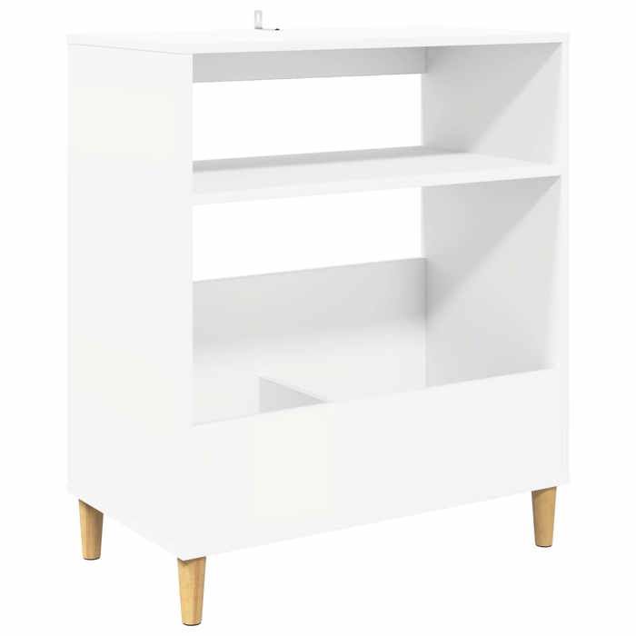 NEW Meuble stockage - vidaxL - Support pour platine Blanc 71x39 5x83 cm - bois dingénierie - MEUBLE RANGE CD 24666