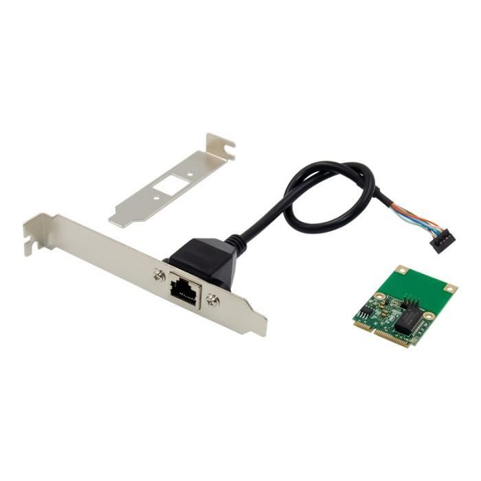 Carte réseau Mini PCIe LAN, Intel I210AT GbE Ethernet RJ45, adaptateur ...