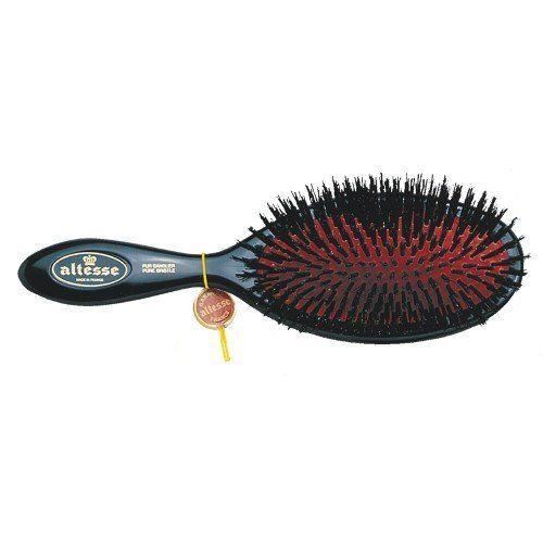 Brosse De Poche Altesse En Soies De Sanglier Et Bois - Antistatique - Pour Cheveux Bruns - Marron