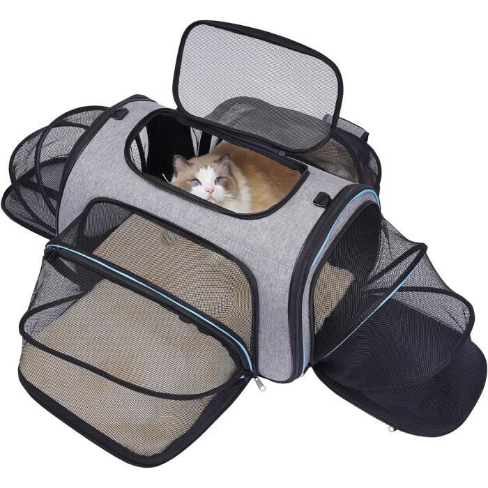Meilleurs prix pour Sac de Transport Chat - AMOUNE - Quatre - Côté Extensible Airline Approuvé Sac Chat, Souple et Pliable Sac pour Chien(40*25*25cm)