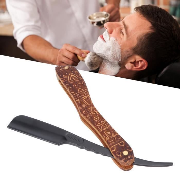 Kit D'Aiguisage Manuel - Aiguiseur Couteau & Rasoir Avec Planche En Bois, Pâte à Polir Et Lanière De Cuir