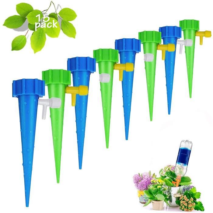 Arroseurs Automatiques Plantes avec Vannes de R/égulation FUFRE Irrigation Goutte /à Goutte Kit Goutte /à Goutte Bouteille pour Int/érieur Ext/érieur 12 PCS