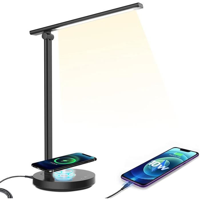 Lampe de Bureau LED Lampes de Bureau Lampe Led Rechargeable Avec Port USB PD3.0/Fonction