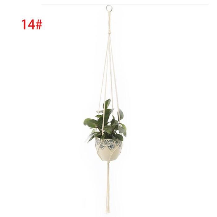 Suspension Macramé Pour Plantes - Lot De 2 Paniers Suspendus Bohème - Décoration Intérieur Extérieur