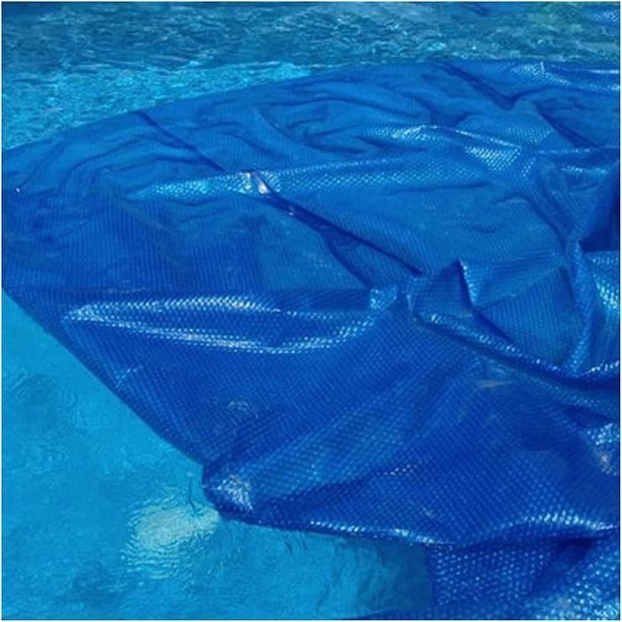 Bâche à Bulles Solaire 410 Mµ Pour Piscine Ronde Ø 550 Cm | Gain De Chaleur 4-8°C, Bords Renforcés Cousus