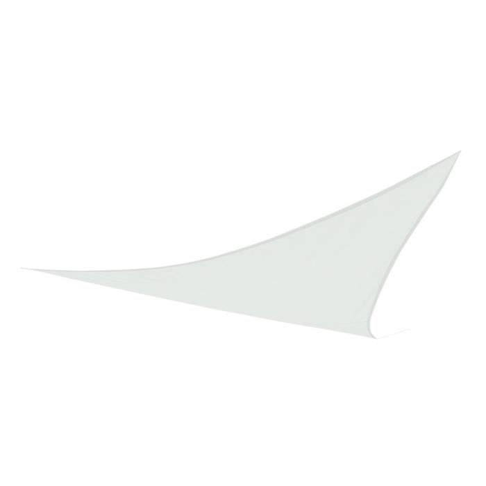 Voile D'ombrage Rectangulaire 300x200 Cm Blanche - Polyester 160 G/m², Protection UV50, Livrée Avec 4 Cordes De Fixation