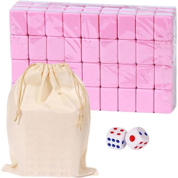 Mini Mahjong Sets, Jeu De Société Traditionnel Chinois Avec Grand Sac De Rangement, Jeu De Table