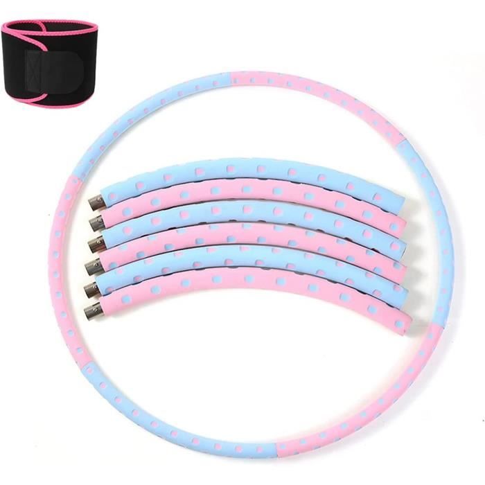 Cerceau Hula Hoop, Lesté Hula Hoop Pliable Hula Hoop Amovible Avec Mousse Et Ceinture De Fitness