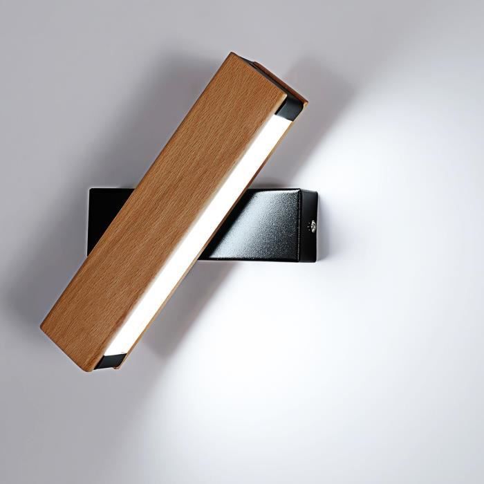 Applique Murale LED DELIPOP Rotative 360° - 15W Blanc Froid 6500K - Design Moderne Pour Chambre, Salon, Couloir