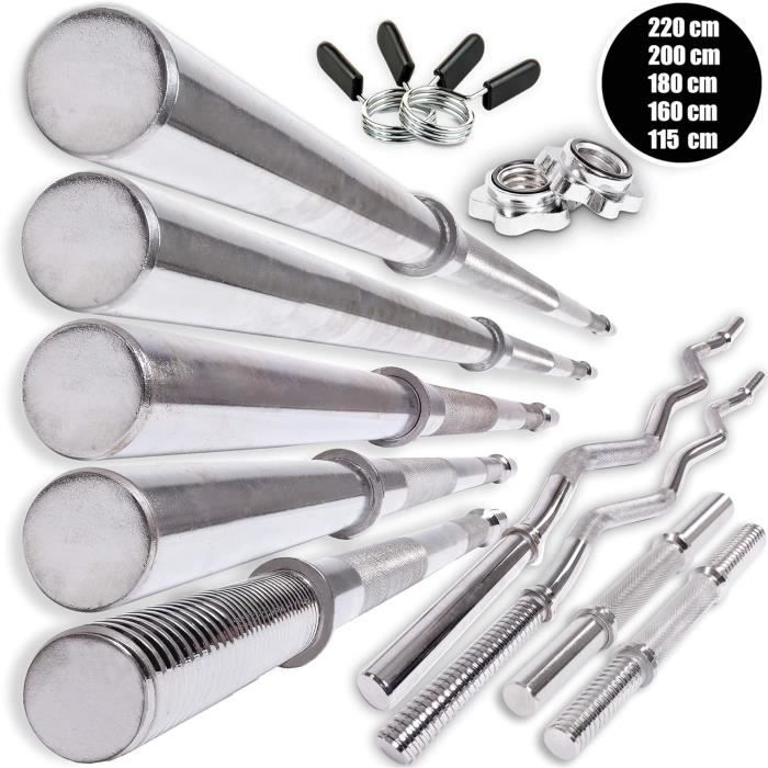 Lot De 2 Clips Pour Haltères 30 Mm - Fermeture Rapide, Sécurisée, Pour Entraînement à La Maison Ou En Salle