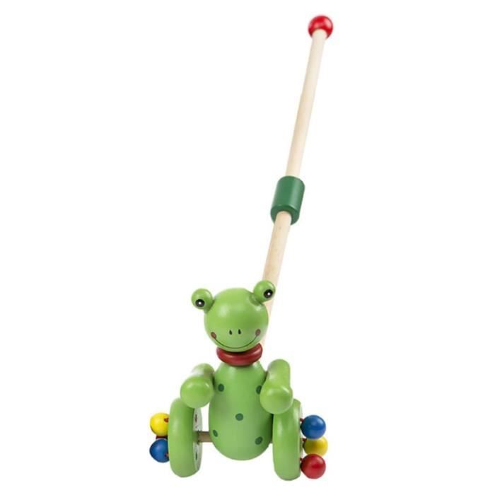 Jouet de marche - Bébé - Pousse Les Jouets en Bois - Couleur aléatoire - 12 mois et plus - Mixte
