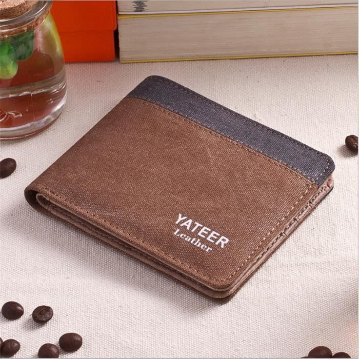 Portefeuille Homme Luxe Porte Carte Bancaire Meilleur Porte Monnaie Homme Fantaisie Meilleure Qualite Portefeuilles Marque Luxe Marron Marron Cdiscount Bagagerie Maroquinerie