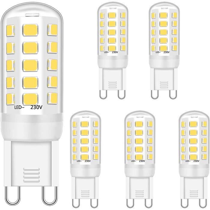 G9 LED Ampoule 5W Équivalent à 28W 33W 40W Halogène Ampoules, Blanc Naturel  4000K, G9 Prise LED Lampe, sans scintillement, [837] - Cdiscount Maison