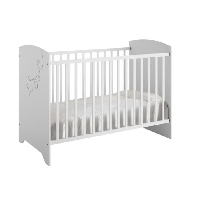 GAMI Adèle Lit bébé 60x120 cm - Cdiscount Puériculture & Eveil bébé