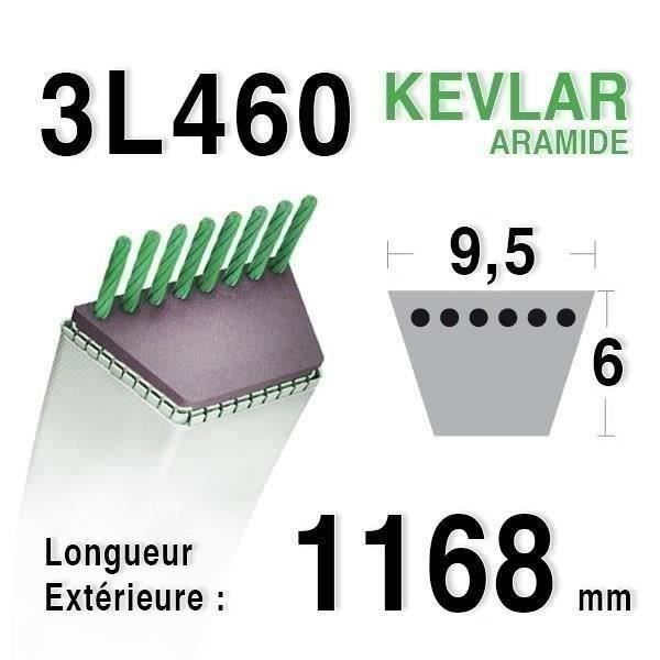 Courroie 3l46 - 9,5 mm x 1168 mm
