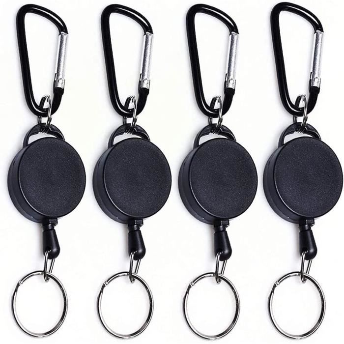 Laniu00e8re Du00e9tachable Avec Enrouleur De Badge Ru00e9tractable, Boucle De
