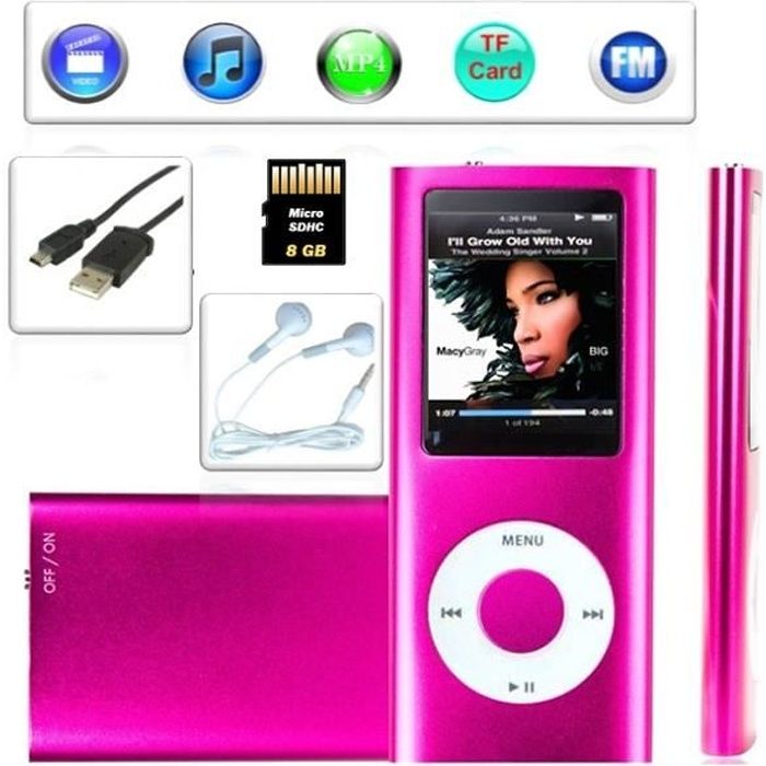 Beter Dan ik heb het gevonden Lecteur Baladeur MP4 + carte 8 Gb/Go - Kowi® - FUCHSIA - Cdiscount TV Son Photo Beter Dan ik heb het gevonden Lecteur Baladeur MP4 + carte 8 Gb/Go - Kowi® - FUCHSIA - Cdiscount TV Son Photo