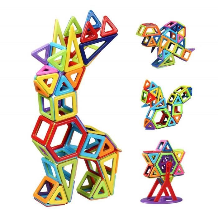 Blocs magnétiques, 85 pièces de blocs magnétiques pour enfants, jeu  magnétique, blocs