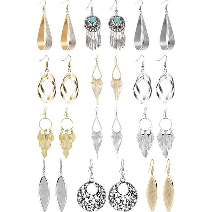 Boucles D'oreilles Pendantes Argent Boucles D'oreilles En Argent 925 Boucles D'oreilles Cru00e9oles Avec Pendentif Plume Boucle D Oreille Pendantes Pour Femme Homme, Argent Sterling Creole Fille