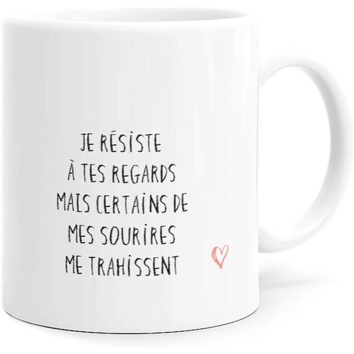 Mug Humour Amour Tasse Message Drole Idee Cadeau Original Amis Couple Amoureux Collegue Frere Sœur 8x9 5cm 255 Cdiscount Puericulture Eveil Bebe