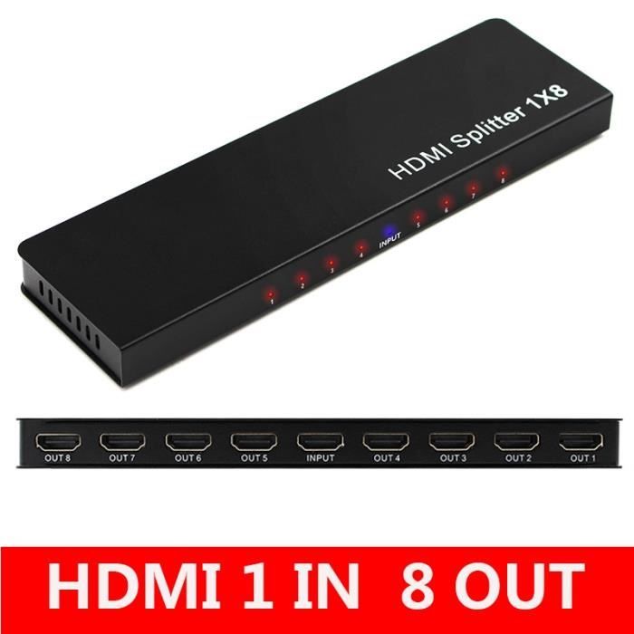Séparateur HDMI 1 Entrée 2 Sorties - Audio-Vidéo