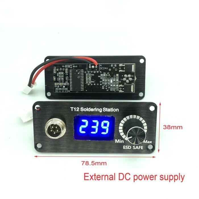 Station De Soudage Numérique T12-942 75W - Température Réglable 200-480°C, écran OLED