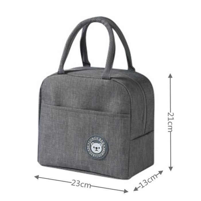 Sac Isotherme Déjeuner Motif Poisson Rose - Imperméable, Léger, Pour Adulte, Voyage Et Travail - 6