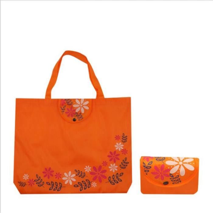 Sacs shopping,Sac de courses pliable réutilisable pour femmes, sac à main en tissu Oxford à