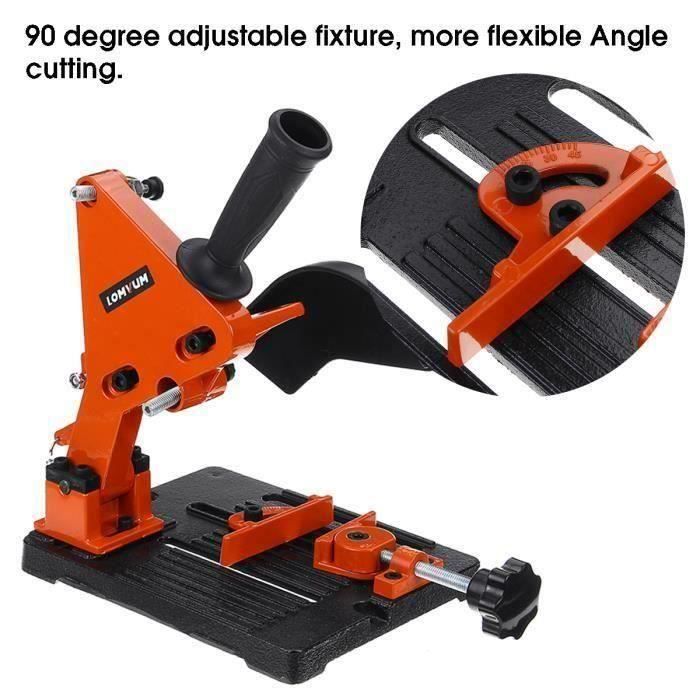 2 Supports Pour Meuleuse D'Angle - Métal Noir - Avec Tubes Et Vis - Fixation Murale - TiMOVO