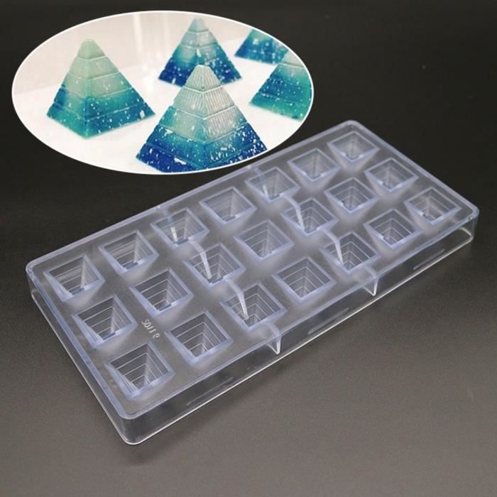 3d Pyramid Forme Gateau De Cuisine Chocolat Pc Moule Patisserie Jelly Bonbons Plateau De Cuisson Transparent Cdiscount Maison