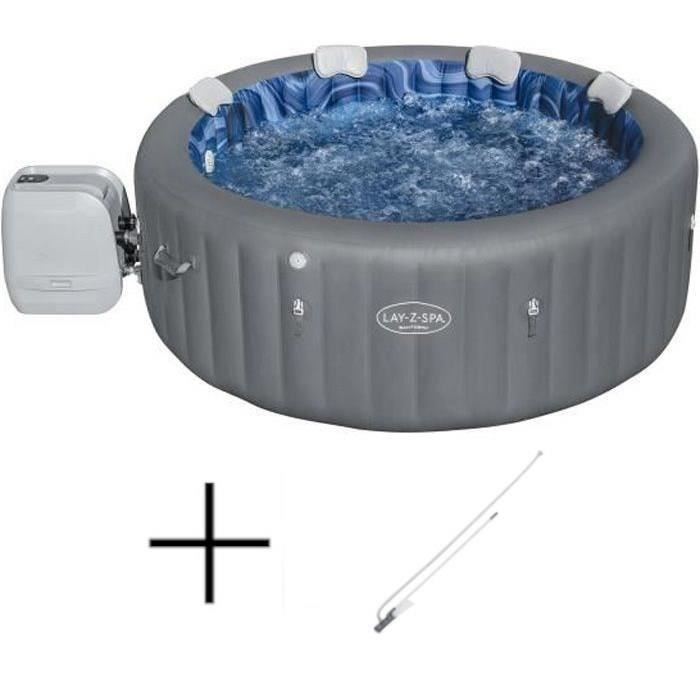 Spa gonflable BESTWAY - Lay-Z-Spa Santorini - 5 à 7 places -Rond + Aspirateur pour spa