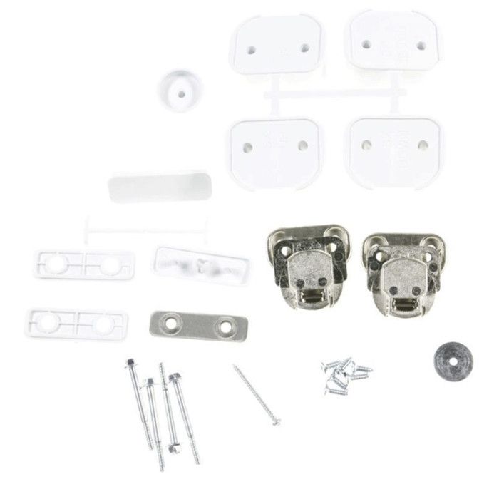 Kit charnières dorigine Machine à laver Lave linge 43013964 AS0067923 CANDY ROSIERES DE DIETRICH BRANDT HOOVER IBERNA