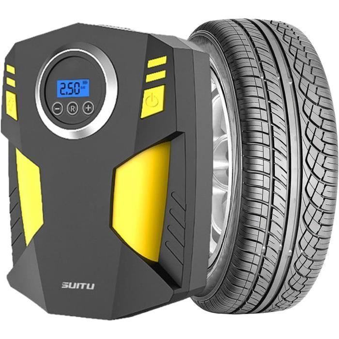 Compresseur D'Gonfleur Pneu,Pompe À Roue Automatique Portable 12 V Avec ...
