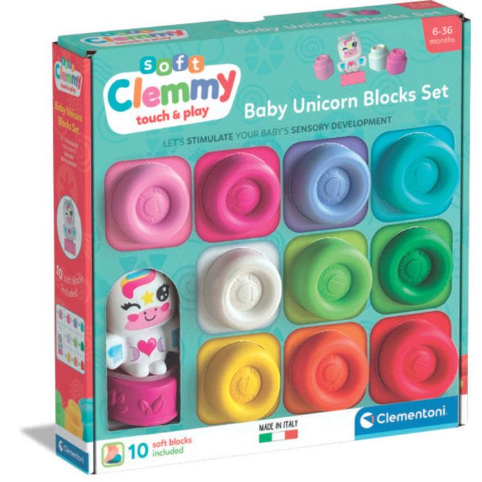Boîte Arc en ciel 10 cubes Clemmy et Licorne Clementoni Jeux - vue 2