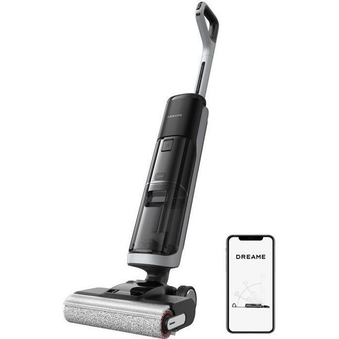 Aspirateur Eau et Poussire sans Fil Dreame H14 pro 18 kPa Design Plat  180 Nettoyage de la Brosse  60 C Schage en 5min