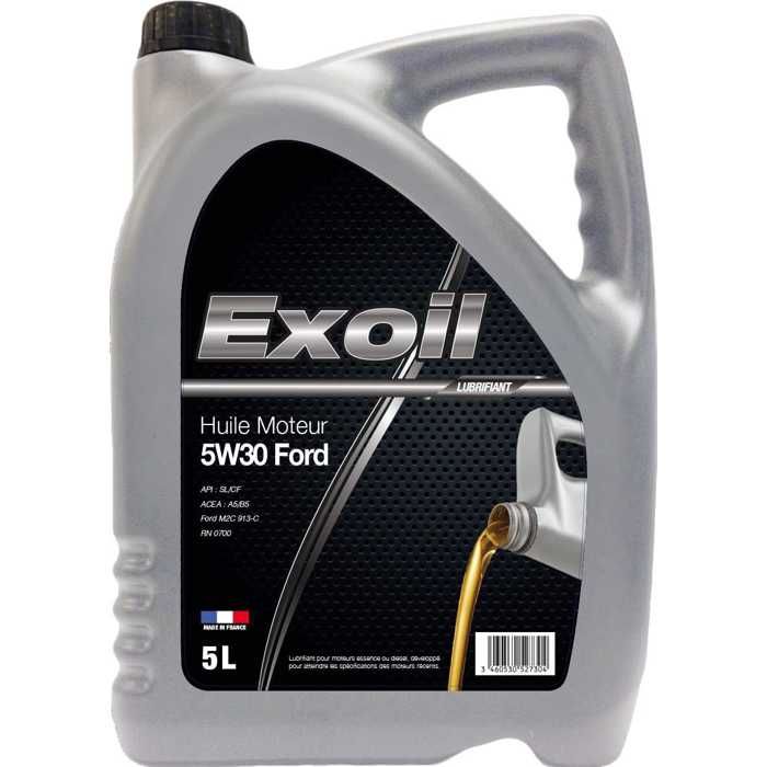 Huile moteur EXOIL 5W30 F spec. Ford 5L