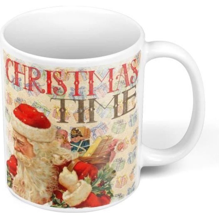 Mug Céramique Merry Christmas To You - Noir - Neuf Pour Noël