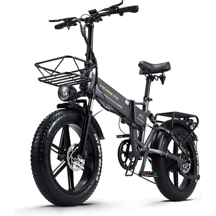 FICYACTO Vélo électrique Pliable classique -20'' R7 Ebike-avec moteur 800W -48V16Ah batterie -Shimano 8 vitesses -Amovible 45KM/H