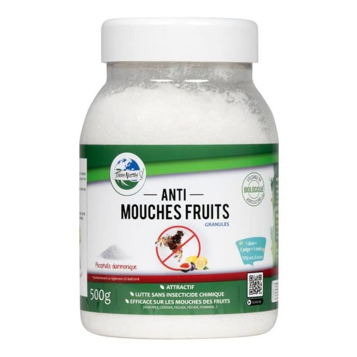 TERRA NOSTRA - Phosphate Diammonique - Mouches des Fruits - Flacon 500 g