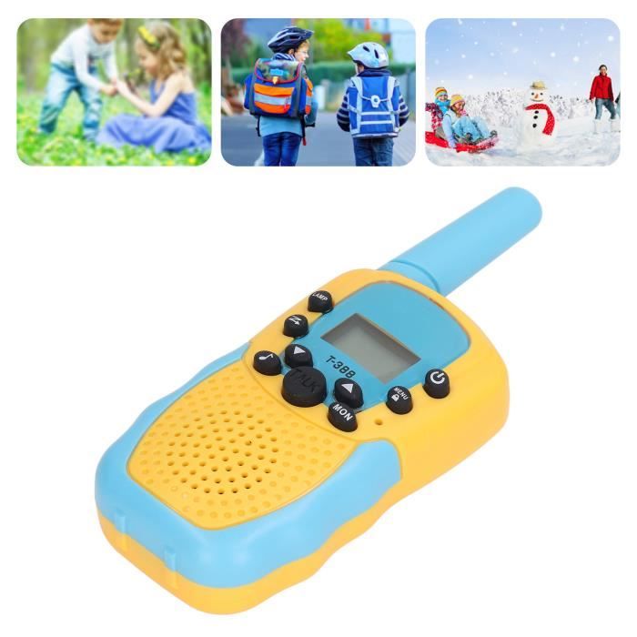 ESTINK Mini talkie-walkie pour enfants 3 pièces talkies-walkies pour enfants lampe de poche LED