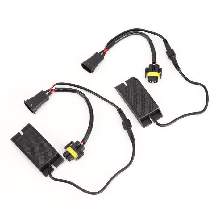 Pack x2 : résistances anti-erreur Canbus H1 H3 pour phare LED