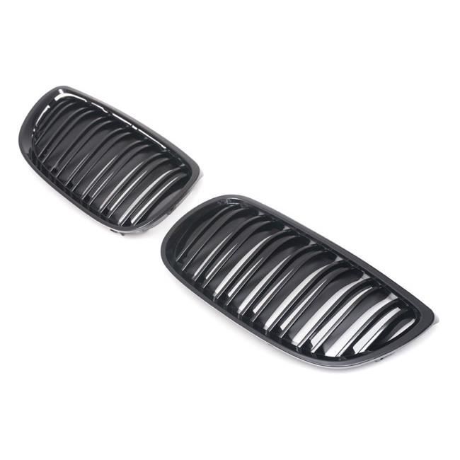 Calandre Avant Noir Brillant Pour BMW Série 5 E39 (Berline Et Touring 1995-2004) - En ABS, Remplacement D'origine - 11