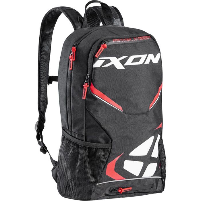 Sac ?� dos moto Ixon r-tentsion 23 - noir/blanc/rouge - TU - Cdiscount Auto