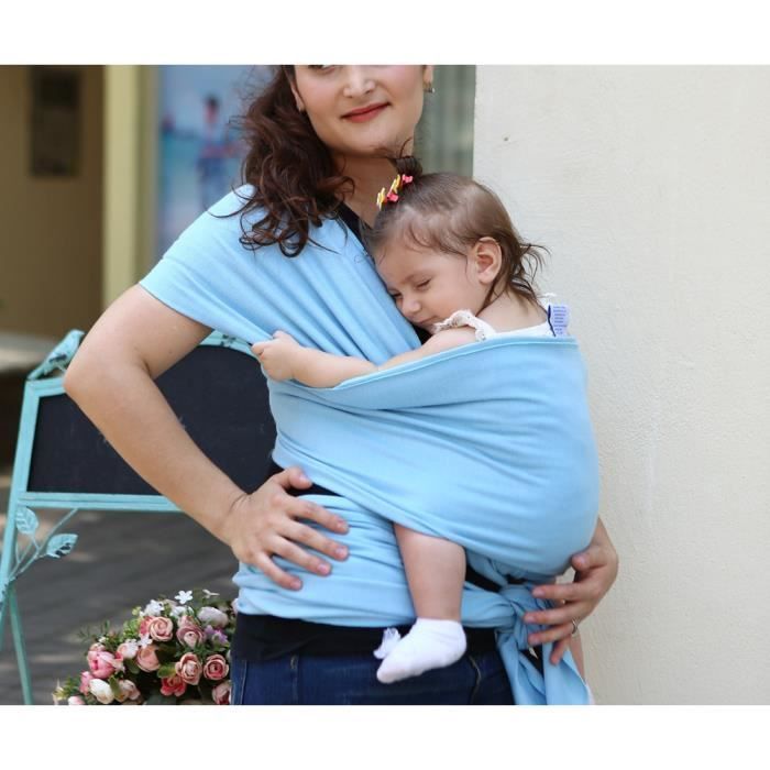 Porte-bébé pour poupée fait de tissu tissé, 100 % coton - DENIM BLUE