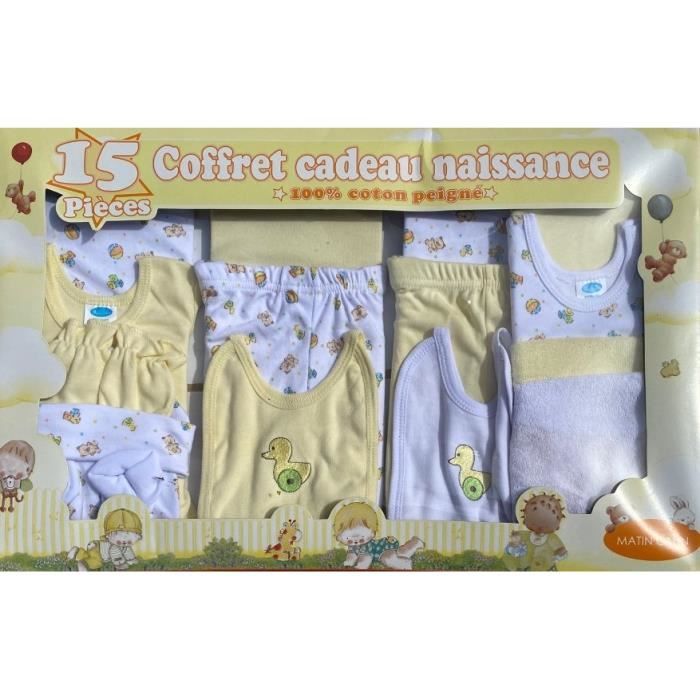 Lot de 3 Coffret Naissance Bébé de Fille et Garçon - 100% Coton Doux  Doudou, Bavoir et Anneau Cadeau Kit pour Nouveau-né(Menthe) - Cdiscount  Puériculture & Eveil bébé