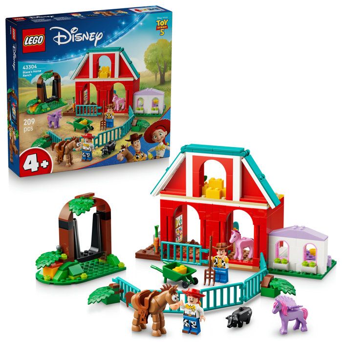 LEGO ǀ Disney et Pixar 43304 Toy Story 5 Le Ranch de Blaze - Jeu Éducatif 4 ans - Cadeau