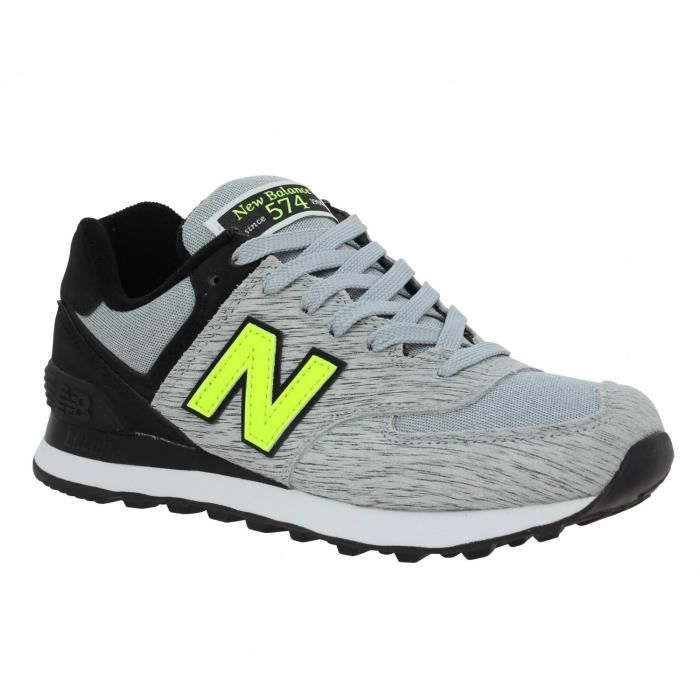 basket new balance jaune fluo