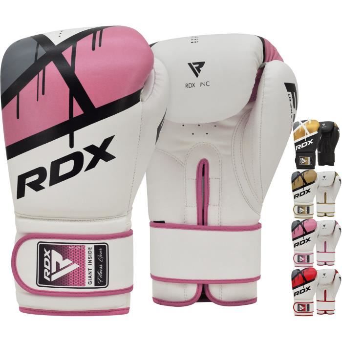 Gants De Boxe Adulte Muay Thai - Cuir PU, Dragonne Réglable - Pour Entraînement, Sac De Frappe, MMA, Fitness